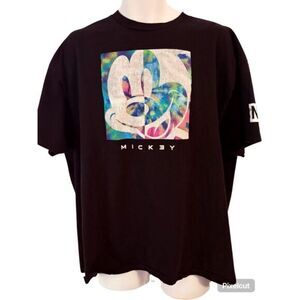Disney Neff Collab Black Mickey Mouse T-Shirt. Size 2XL